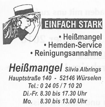 Heißmangel Albrings