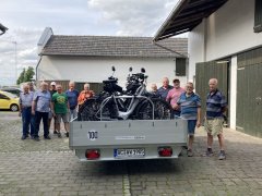 Die Mitglieder der Radwanderabteilung freuen sich auf die Wochenfahrt ins Weserbergland
