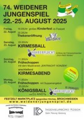 Einladung zur Sommerkirmes des Weidener Jungenspiels 2025