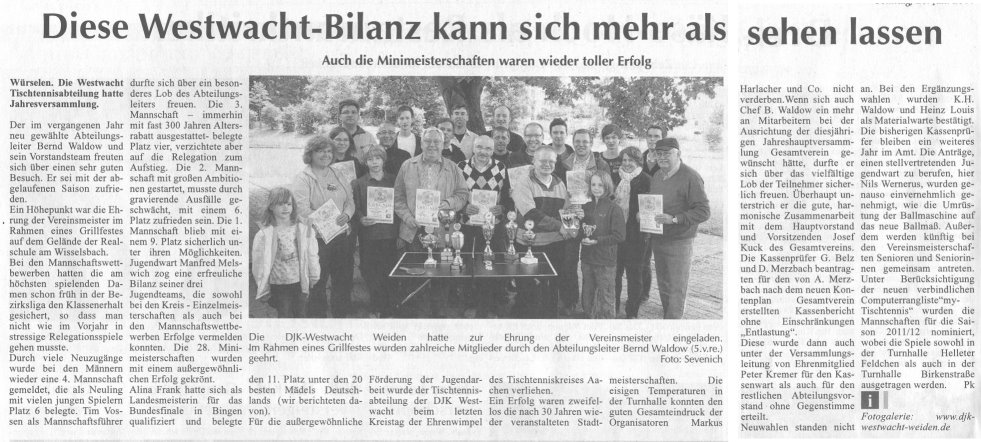 Westwacht-Bilanz kann sich mehr als sehen lassen