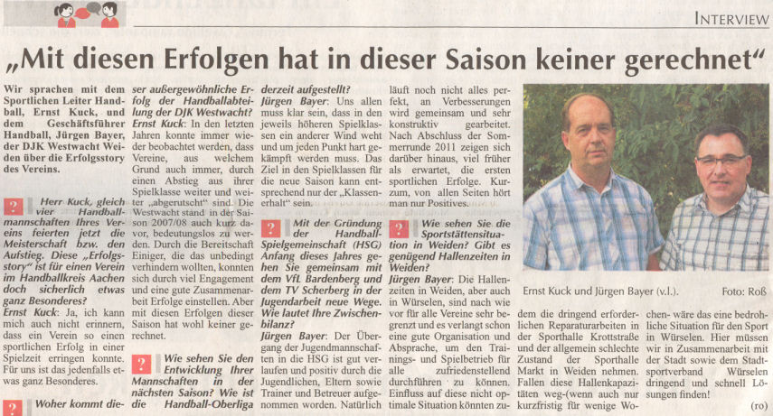 Interview mit Ernst Kuck und Jürgen Bayer