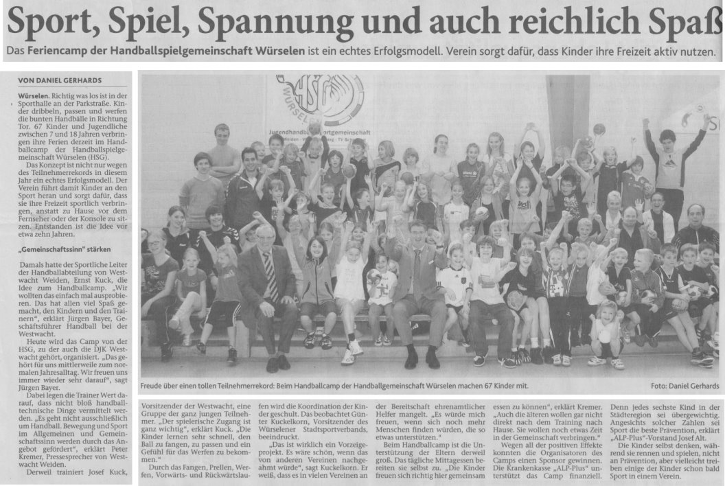 Handball-Camp 2011
