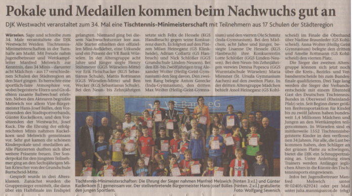 34. Mini-Meisterschaften 2017